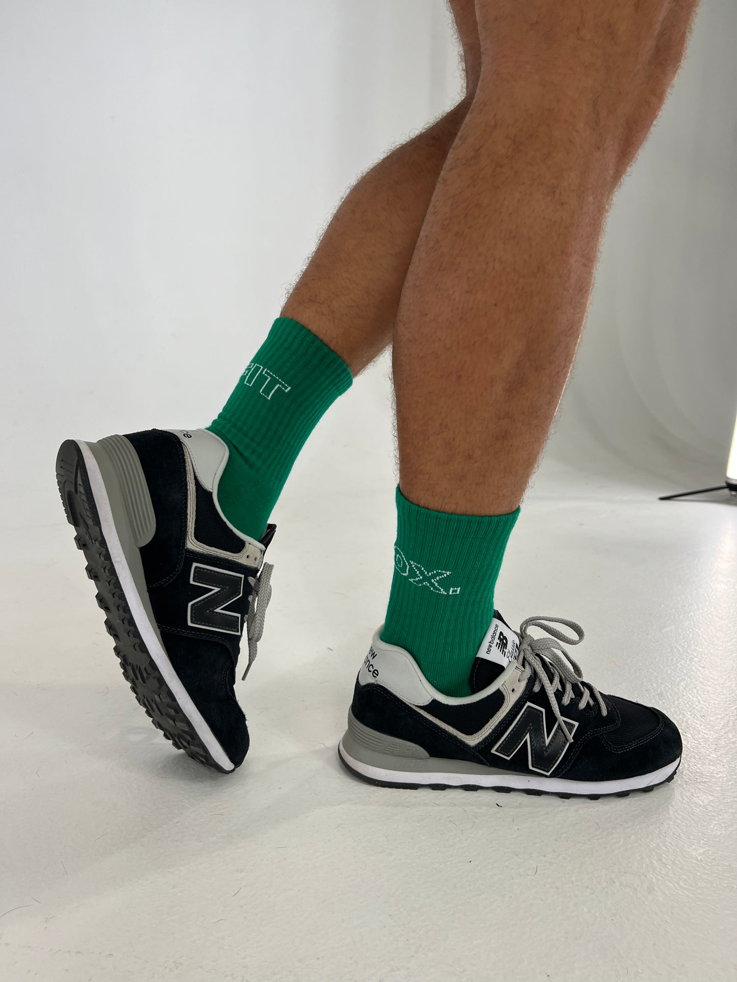 Fitsox Crew Cotton Socks - Green