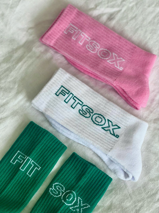 Fitsox Crew Socks - 3 Pack (Colours)