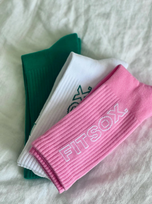 Fitsox Crew Socks - 3 Pack (Colours)