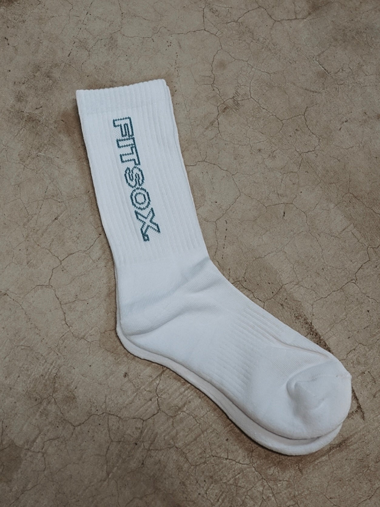 Fitsox Crew Cotton Socks - White