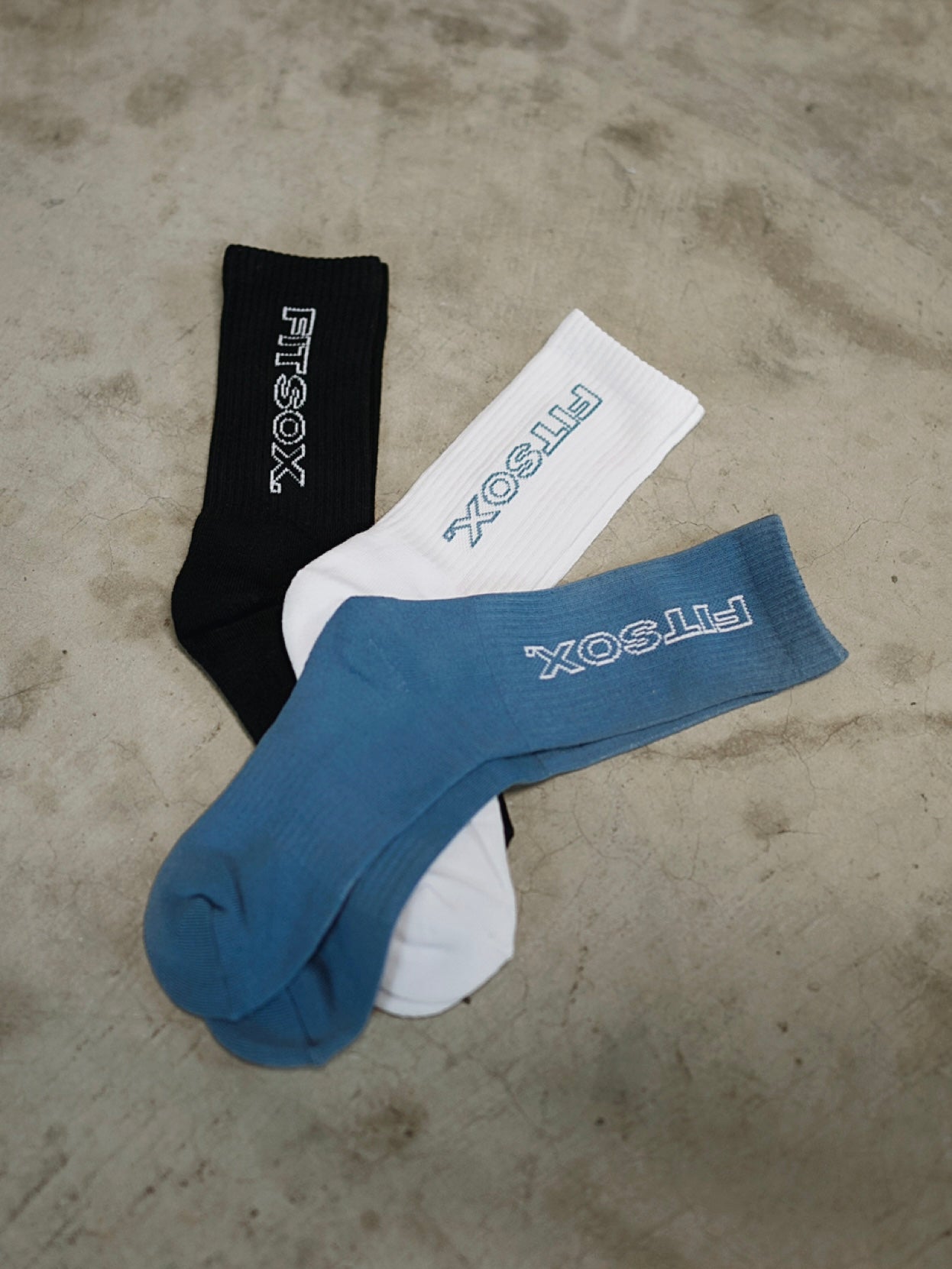 Fitsox Crew Socks - Blue